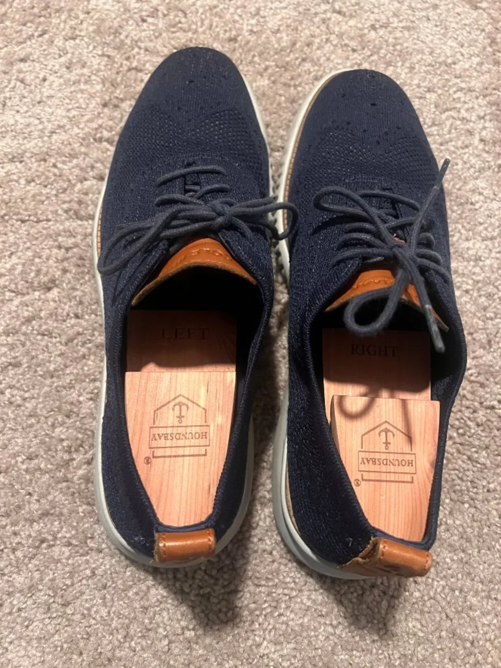 Cole Haan ZERØGRAND Stitchlite Oxford Men's Size 11M Navy – Excellent Condition